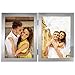Price comparison product image Laval  Game Of Frames Metal Photo Frame, 10 x 15 cm, double frame Double Frame 13 x 18 cm, triple frame 10 x 15 cm and 13 x 18 cm Triple Frame Formato: 2 fotos de 13 x 18 cm silver