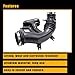 AUCERAMIC Engine Air Intake Hose Tube Fit for 2012-2017 Jeep Wrangler 2018 Jeep Wrangler JK 3.6L Air Intake Tube Duct Boot 4627065AD 4627065AC