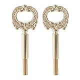 Lamp Key Turn Knob,Saim Socket Turn Keys Lamp Keys with Extensions Brass Finish Pack of 2