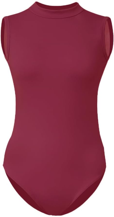 ROYAL SMEELA Women’s Camisole Backless Leotard Turtleneck Ballet for Women Ballet Costumes Dance Leotards Bodysuit