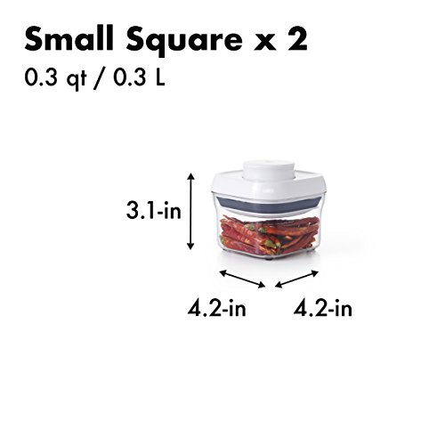 Oxo Good Grips 10-Piece Airtight Food Storage Pop Container Value Set, Standard Packaging,White,10 Piece #TOP6