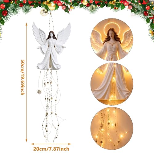Angel Blessing Star Fall Wall Light, Glowing Angel Christmas Wall Decor - image 7