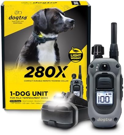 Dogtra 280X E-Collar with Remote [New Edition] 10 lbs+, 1/2 Mile ...