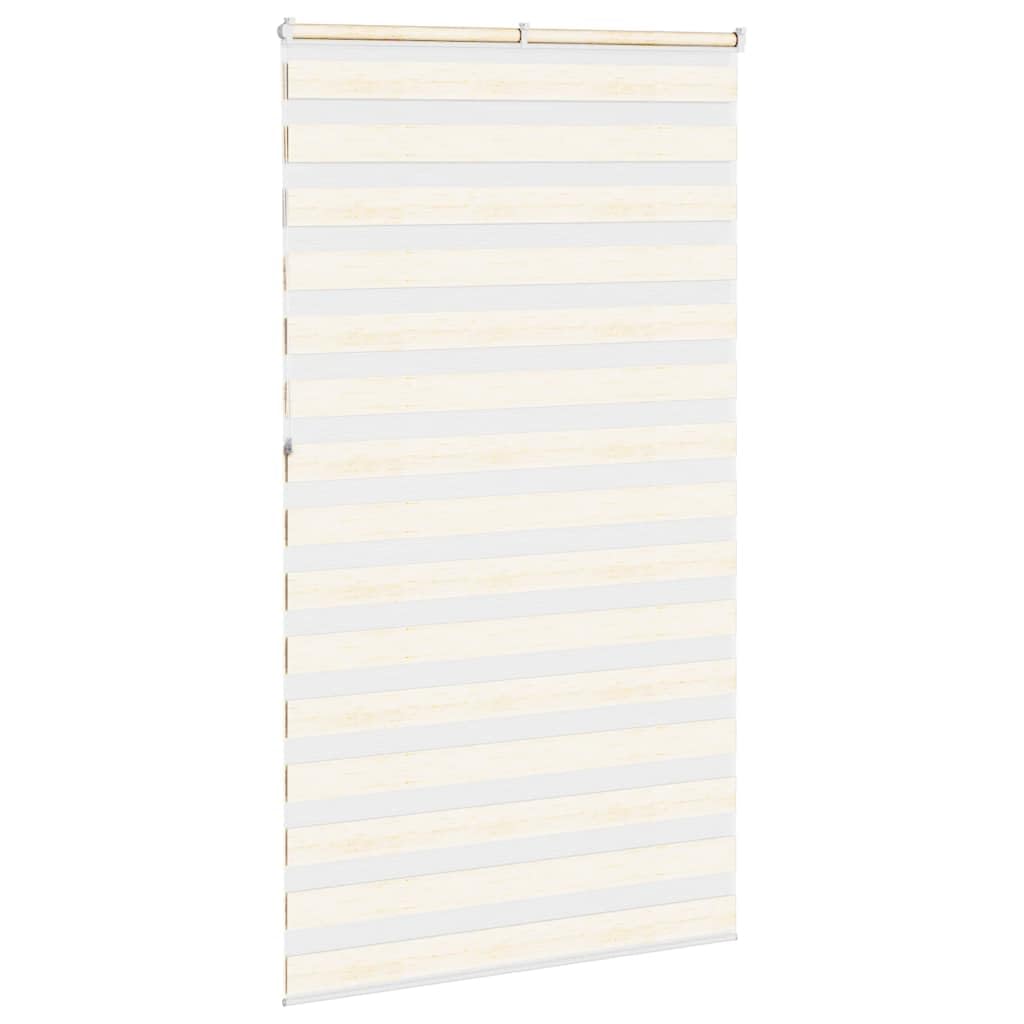 Store enrouleur double en polyester - Beige marbre - 120 x 230 cm - Largeur du tissu : 115,9 cm - Occultant - Protection solaire - Pour fenêtre et porte - Montage avec perçage ou Klemmfix