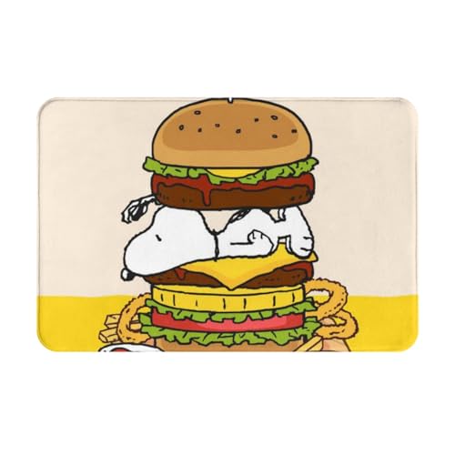 玄関マット スヌーピー トイレマット バスマット 吸水速乾 滑り止め 抗菌 防臭 丸洗い可能 おしゃれ ふわふわ 柔らかい 40×60cm