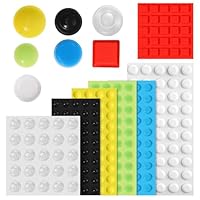 260 Stück Bump Dots für Sehbehinderte, Taktile Braille Aufkleber Mehrere Größen Formen Hochsichtbare Braille-Aufkleber für Blinde, ältere Menschen