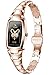 Rosegold Smartwatch Damen Fitnessuhr Schmuck Pulsuhr Silber Schrittzähler Frauen Armbanduhr Herzfrequenz Blutdruck Sport Uhr Wasserdicht Tracker Schlaf Monitor