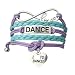 Sportybella Dance Bracelet- Dance Jewelry - Love Dance Charm Bracelet- Gift for Dance Recitals & Dancers