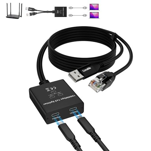 Entrée RJ45 manquante ? Répartiteur réseau LAN USB-C pour doubler votre connexion filaire