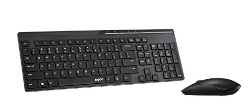 Preisvergleich Produktbild Rapoo 16387 Kabellose Optical Desk-Set schwarz