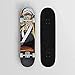 Patineta de anime para UNO Piece Trafalgar Law Wano Kuni, patineta de cubierta de arce de 7 capas, rodamiento de carga 100 kg monopatín de cuatro ruedas Deck de cuatro ruedas Principiante doble inclin