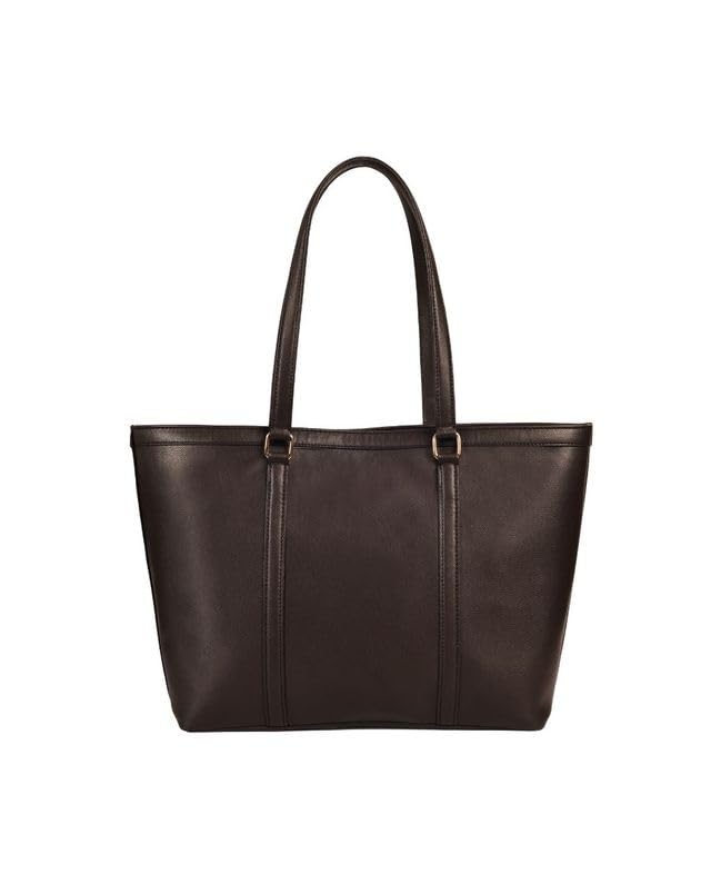 Lauren Premium Faux Leather Work Tote Bag for Women with Laptop Compartment, Structured Office Handbag with Zipper Closure, Large Capacity Professional Shoulder Bag-image-7
