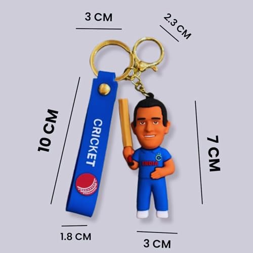 Image of Cute 3D Keychain | Keyring & Quirky Bag Charm | Hard Silicone, Unbreakable | Travel Essential | Kids Friendly | Strap & Bag Hook