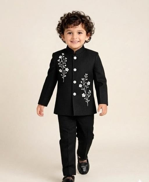 Image of Kid Boy's Ethnic Stylish Suit Set| Comfortable, Breathable, Lightweight, Skin Friendly|SL 134