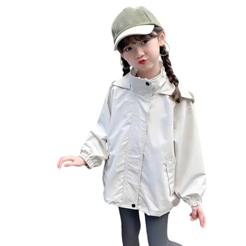 Chaqueta impermeable para niñas, ligera, para adolescentes, deportes, senderismo, cortavientos, con capucha, manga larga, impermeable, para exteriores, resistente al viento, ropa deportiva para