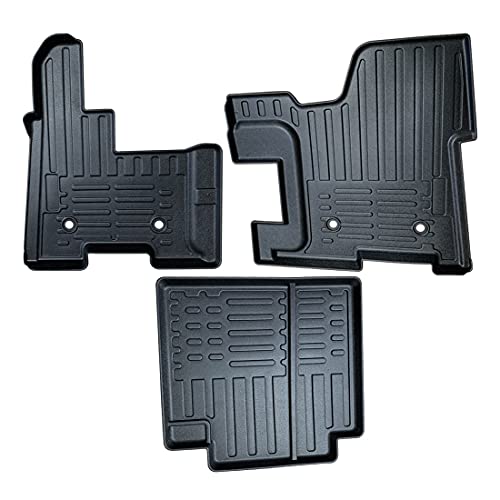 FIT Black Rubber Floor Mat for Peterbilt Standard Transmission 365   367 Models 2008-2019 ; 384   388 Models 2008-2017 ; 386 Models 2006-2017 (FT-805)