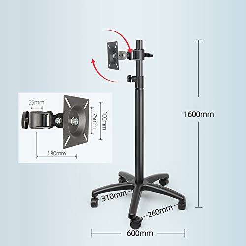 Soporte Universal Móvil para TV 12-27 Pulgadas Ajustable miniatura 2