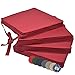 Beautissu Cuscini per sedie in Set da 4 unità Loft SK 45x40x5 cm - Comodi e Resistenti - con Pratico Laccio - Rosso
