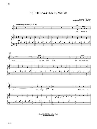 American Folk Songs for Solo Singers: Medium High Voice (Book & CD) - Image 4