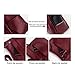 Artwell Fashion Crossbody Bag For Women Shoulder Bag Soft PU Leather Handbags Purses Multi Pocket Hobo Tote Bag (Burgundy)