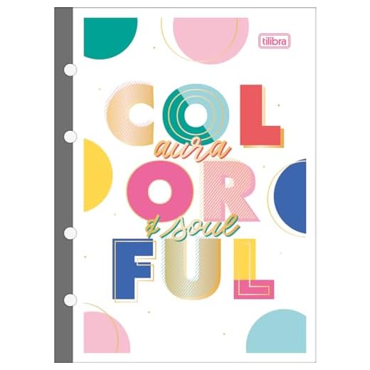 Tilibra Colegial Be Nice, Refil Tiliflex para Caderno Argolado, 80 Folhas, 177x240mm
