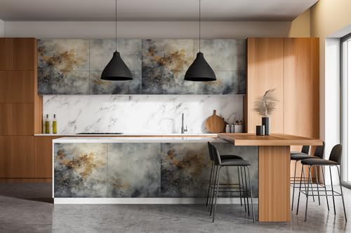 Pegatinas para cocina Wallfluent autoadhesivas mate 100x50 cm para cubrir imperfecciones en puertas 7