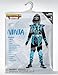 Spooktacular Creations Blue Ninja Costume Set, Ninja Jumpsuit with Foam Accessories for Kids, Toddler Halloween Outfit for Ideas Cosplay Party (Medium, 8-10 yrs)