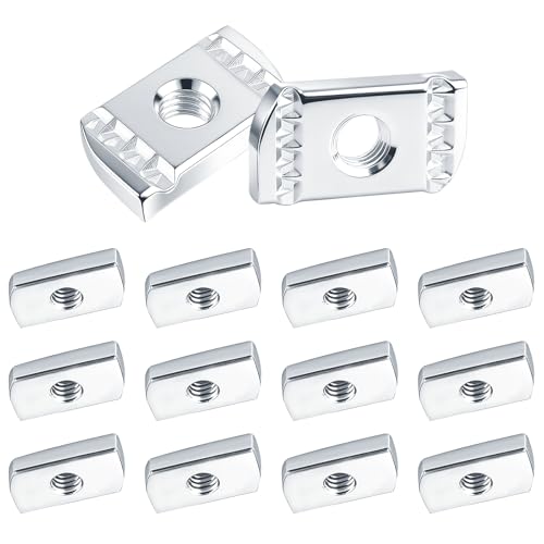 AOIGU 100 Pack 3/8"-16 Strut Channel Nuts, No Spring Unistrut Hardware Channel Nut with Zinc Plated, Without Spring Nut Ideal for Construction, Industrial Maintenance & DIY Projects