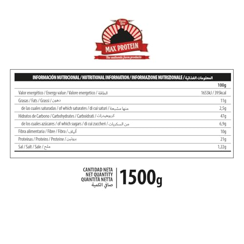 Miniatura 4 de Max Protein Harina Avena Conguitos White Con Toppings 1.5 Kg