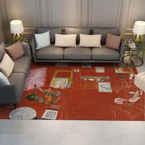 Tapis studio géométriques Henri Matisse tapis rouge de créateur
