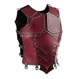 【Kunstledermaterial】Die Brustpanzerung besteht aus hochwertigem Kunstledermaterial sowie Metall in Handarbeit und ist daher langlebig.