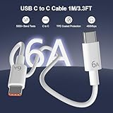 88W Max USB C Charger Plug for Huawei Mate 60 Pro P60 Air, ACAGET 80W 66W SuperCharge Power Adapter UK 2 Port, 6A/1M Type C to Type C Cable for Honor Magic 6 Pro RSR V3 7 Lite 4 50 70 90 Pad 2 X9d - Image 4