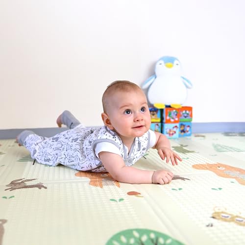 Image of Mama Cheetah Toddler Sleep Sack with Feet 4T-5T, 0.5 TOG Organic Cotton Baby Wearable Blankets with Legs, Baby Sleeping Bag for Walkers, Early Walker X-Large, 3-Pack