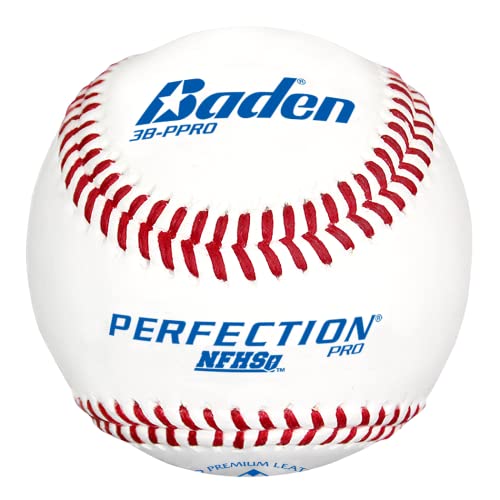 Baden 3B-Ppro Nfhs Perfection Pro Baseballs - 1 Dozen #TOP19
