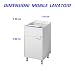 Bormioli A Mueble Lavabo de Resina para exteriores, blanco