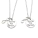 IDLAN 2pc You are My Person Infinity Necklace Best Friend BFF Gift 18 Inch Stainless Steel Chain Necklace