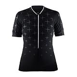 Craft Damen Belle Glow Jersey W Trikot, Black/White, M