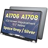 DZLQS A1706 A1708 LCD Screen Display Assembly Replacement Compatible with MacBook Pro 13.3 inch Retina 2560x1600 Late 2016 Mid 2017 EMC 3071 EMC 3163 EMC 3164 MLH12 MNQF2 MPXV2LL/A (Space Gray)