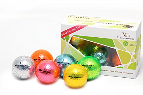 Chromax High Visibility M1x Golf Balls 6-Pack, Assorted Colors