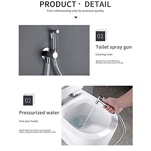 Grifo de bidé de baño contra la irritación con agua fría y caliente regulable 4