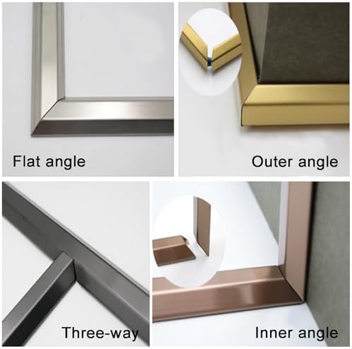 Stainless Steel Cable Cover - 39in Self-Adhesive Floor Protector for Office & Home, Decorative Gold Cable Hider, 38x14mm (1.49x0.55in) - Durable & Stylish Solution