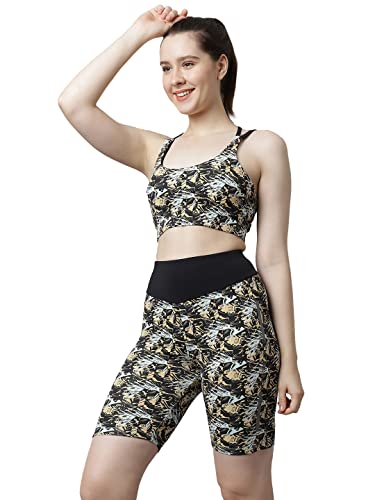Image of PERFKT-U Women Slim Fit High-Rise Cycling Sports Shorts