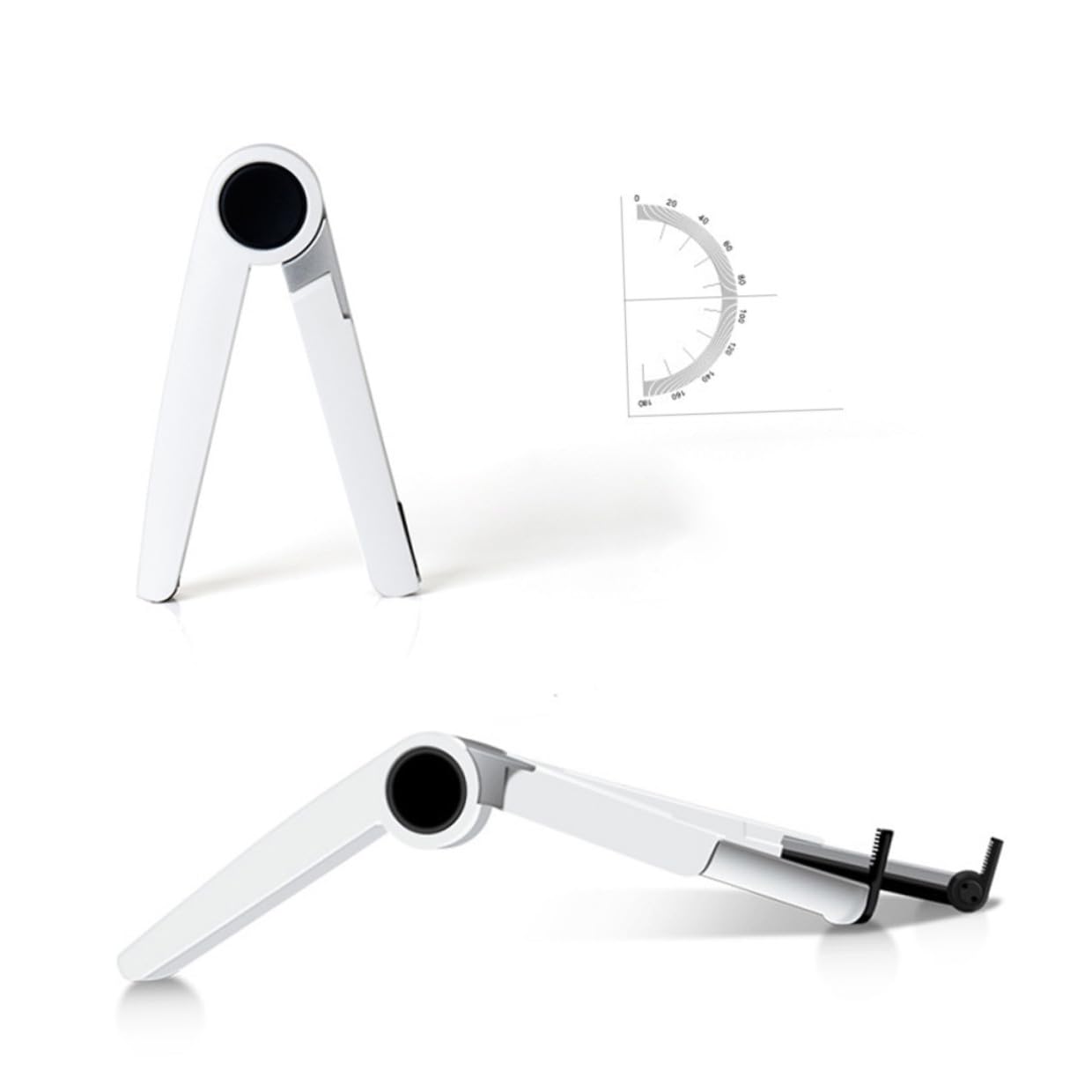 Soporte Plegable para Portátil y Tableta de Aleación de Aluminio, Estable y Ajustable Diseño Triangular para Oficina y Juegos