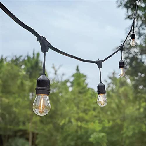 27 Ft Outdoor String Lights Black E26 Socket Base Patio Lights Diy Led String Lights Waterproof Connectable Hanging Lights For Outside Backyard Porch Deck Party Garden(Light Bulb Not Included) #TOP3
