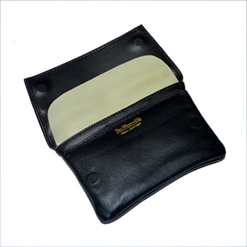 GTR-Prestige Giftware Smoking Accessories P25540 - Dr Plumb Genuine Soft Leather Button Wallet Tobacco Pouch