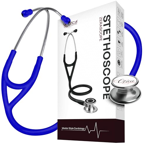 Image of OTICA Classic Dual Head Stainless Steel Stethoscope - Tunable Diaphragm - Premium Acoustics for Doctors, Nurses, Students - Adult & Pediatric Use (Blue)