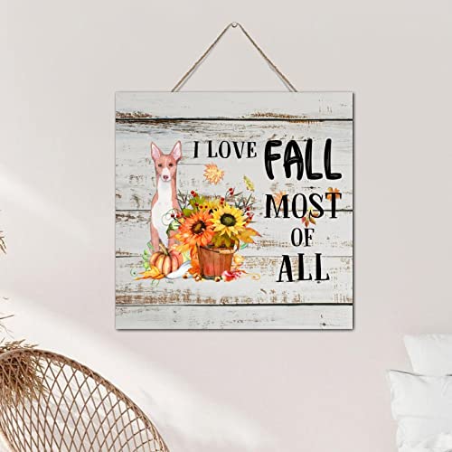 Décoration murale en bois automne | Plaque rustique chic salon