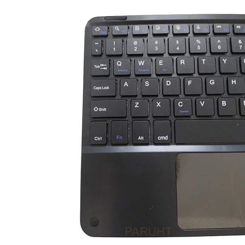 Image of Wireless Bluetooth Keyboard with Touchpad Rechargeable Slim Lightweight Like Air Multi-Device Portable for Tablet, Laptop, Smart TV, PC, Black BTW-TOUCH50