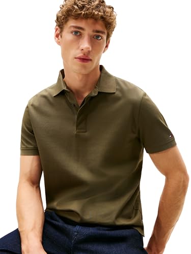 Image of Tommy Hilfiger Men's Short Sleeve Casual Polo Shirts in Regular Fit with Hidden Placket Design