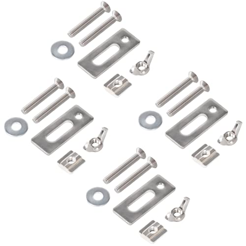 4Pcs T-Track Mini Hold Down Clamp Kit Antislip Horizontal Quick Release Compatible With 3018-Pro/3018-Mx3 Cnc Router Machine #TOP4